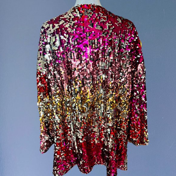 *VINTAGE* Oversized Sequin Tunic - Picture 2 of 6
